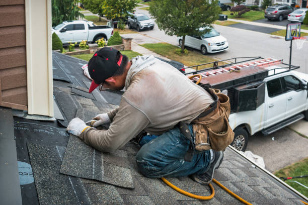 Professional Roofing technician working in Fishersville, VA